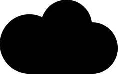 Basic Cloud Outline Svg Vector, Free Vectors File